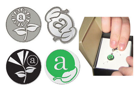 Image of Company Promo Green Emblem Zipper Pull Design