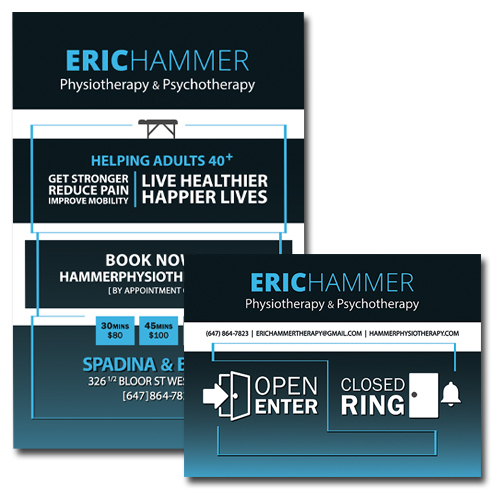 Image of Small Business Flyer & Door Sign Designs: Eric Hammer
