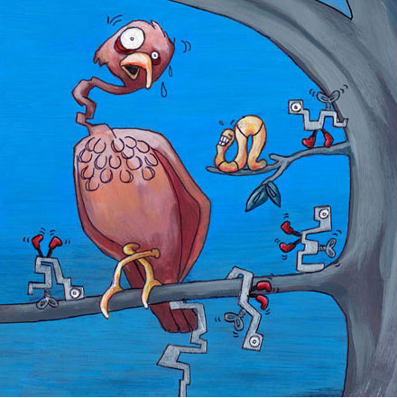 Image of Palindrome Illustration: Metalworm