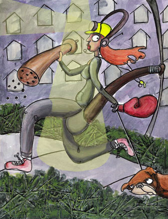 Image of Magazine Illustration: Night Runner